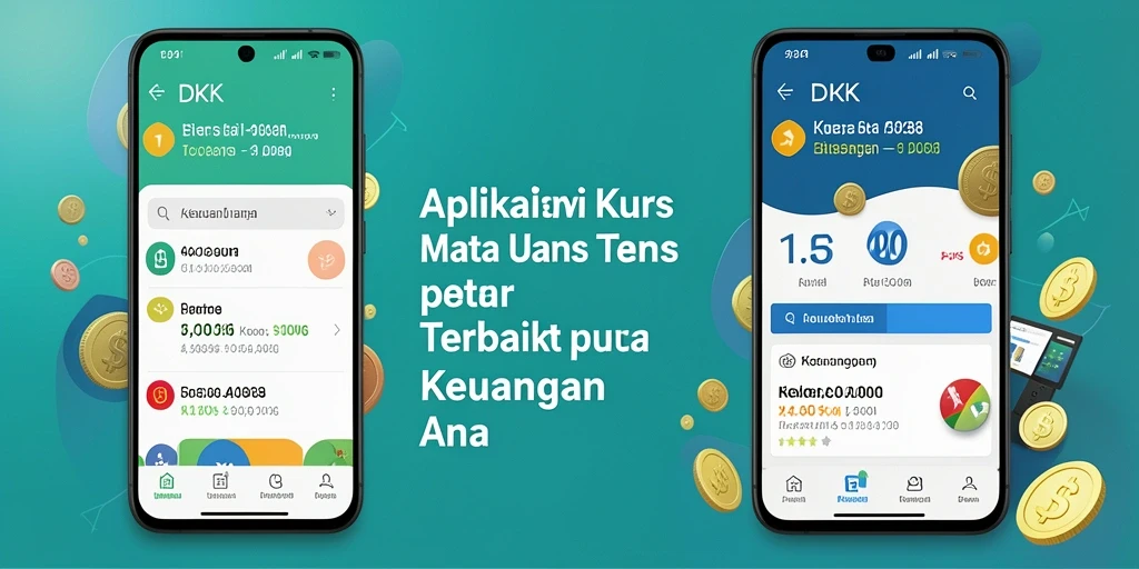 Antarmuka pengguna DKK untuk Kurs Mata Uang yang informatif.
