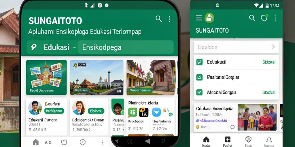 Tampilan antarmuka SUNGAITOTO yang menarik dan informatif.