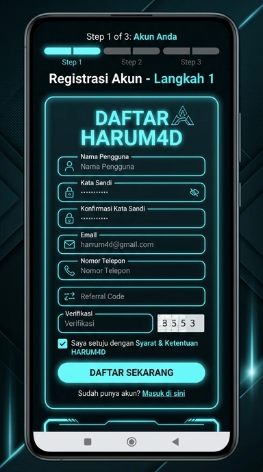 Daftar Akun Baru harum4d untuk Pengguna Android